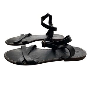 Madewell Black Leather Sandals